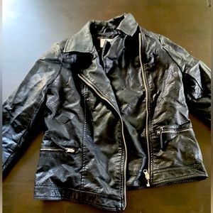 Cropped Leather jacket